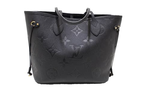 louis vuitton black leather tote.